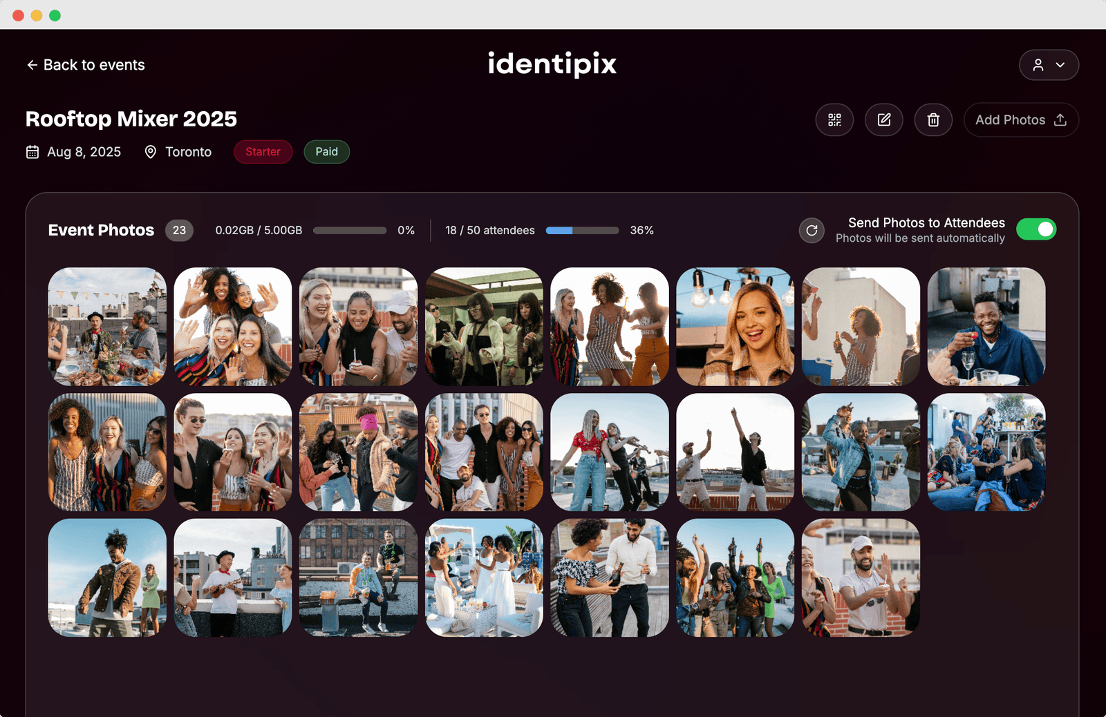 Identipix interface preview